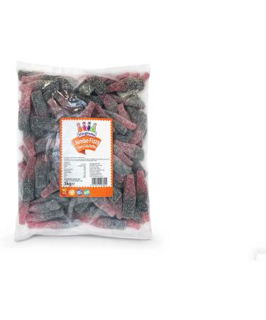Kingsway Sweets Bulk Wholesale Bags Pick n Mix Fizzy Non Fizzy Jellies Classic Sweets (Kingsway Fizzy Jumbo Cherry Cola Bottles 1kg) Kingsway Fizzy Jumbo Cherry Cola Bottles 1kg - Buy Online on GoSupps.com