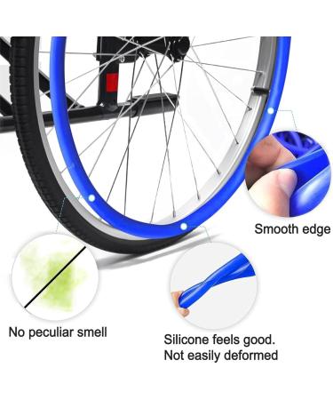 Silicone Wheelchair Push Rim Covers 1 Pair Non-Slip Wheelchair Hand Push Cover Rear Wheel Grips Cover Wheelchair Rear Wheel Cover for Improve Grip and Traction Orange-22inch (Color : Pink Size : 24inch Pink - Buy Online on GoSupps.com