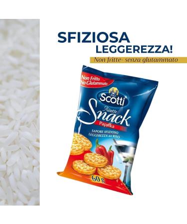  Italian Gourmet E.R. Riso Scotti Risette Organic Paprika Rice Snacks Gluten Free Unfried Glutamate Free 60g + Tomato Pulp Italian Gourmet Tomato Pulp 400g Box of 12 - Buy Online on GoSupps.com