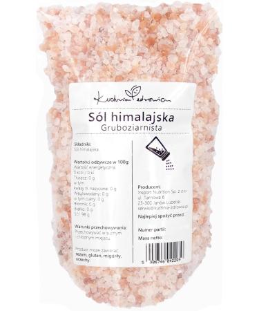 Kuchnia Zdrowia - Himalayan Salt Coarse Grain - Salt Range Pakistan - Natural - No Additives - Leak Proof Zipper Packaging - 1kg Doypack - Buy Online on GoSupps.com