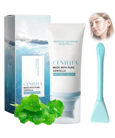 LFCFBH Centella Sunscreen SPF 50 Madagascar Centella Sunscreen No White Cast No Sticky Refreshing Anti-Uv Skin Protection