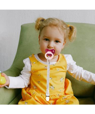 Duludulu Handmade Braided Pacifier Clip for Boys & Girls - Teething Strap & Binky Holder - Smoother Mam Clip - Perfect Baby Shower Gift - Blue - Buy Online on GoSupps.com