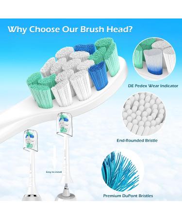 Philips Sonicare Replacement Toothbrush Heads C2 C1 G2 W W2 - 4 Pack Compatible Optimal Cleaning & Value - Buy Online on GoSupps.com