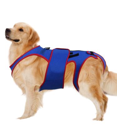 Small Dog Back Brace Spinal Support Pet Support and Rehab Harness Dog Back Brace for Dogs | D-Ring and Reflective Strips Back Protector Support Helps Hurt Relief Dogs Back