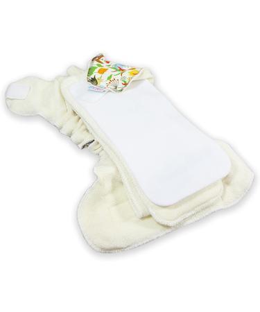 Petit Lulu Bamboo Maxi-Night Diaper | Reusable & Washable Fitted Snaps | Eco-Friendly & Made in Europe (Orchard) - International Shipping Available - Buy Online on GoSupps.com
