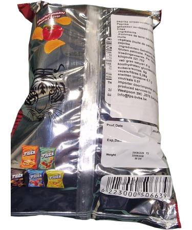  tiger chips chips tiger paprika. 2x90 gram - Buy Online on GoSupps.com
