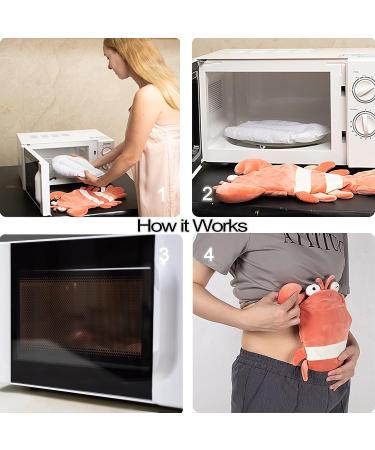 Infowush Weighted Animal Heating Pad for Menstrual Cramps - Lavender Scented Microwavable Heat Therapy - Buy Online on GoSupps.com
