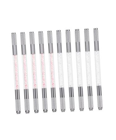 DRESSOOS 10pcs Crystal Eyebrow Pencil Brow Pen Microblading Makeup Pen Eyebrow Makeup Pen Abs