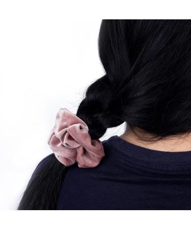 Rainspire Velvet Big Hair Scrunchies 6 Pack - Soft Hair Ties for Women/Girls in Light Colors - Perfect Hair Accessories for All Hair Types - Buy Online on GoSupps.com