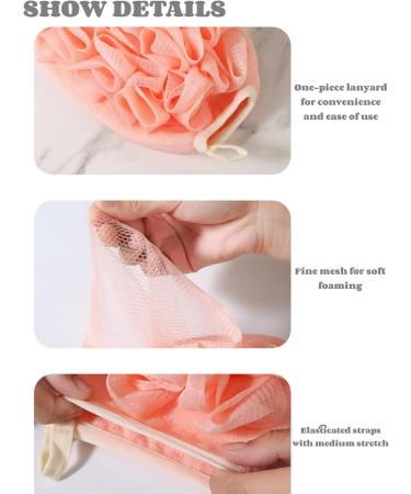 WUBAYI Double-Sided Exfoliating Glove Set with Loofah Sponge - Deep Clean Shower Mitt for Men and Women - Buy Online on GoSupps.com