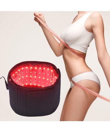H HUKOER Red Infrared Light Therapy Device, Waist Belt,660nm LED Red Light and 850nm Near-Infrared Light are Used for Pain Relief,Red Light Therapy for Body(Black).