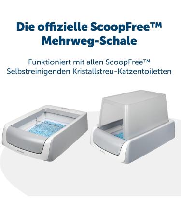 PetSafe ScoopFree Reusable Cat Strut Shell | Premium Non-Clumping Crystal Litter | Compatible with Automatic Self-Cleaning Toilets | 2 kg Gray - Buy Online on GoSupps.com