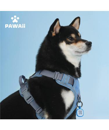 Shop Pawaii XS Dog Harness for Small Dogs - Anti-Pull Adjustable & Breathable | Denim Blue - Buy Online on GoSupps.com