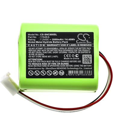 Replacement Battery for Sencore 17A49 A AVT-800217 D | 2000mAh 7.2V | International Shipping Available - Buy Online on GoSupps.com