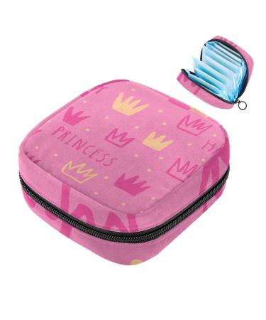 Portable women's binding-storage bags menstrual cup pocket female menstrual pads bags for teenage girls tampons for the first period princess pink