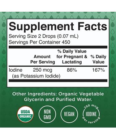 Potassium Iodine Liquid Drops - 3 Pack | 1 Fl Oz per Bottle - Buy Online on GoSupps.com