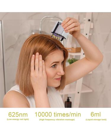 ACBOOR 2-in-1 Electric Hair Oil Applicator & Scalp Massager Brush for Hair Treatment & Essential Oils - Buy Online on GoSupps.com