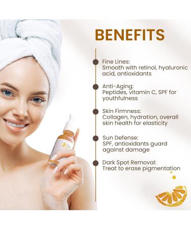 Vitamin C CC Serum - Anti-Aging Complexion Corrector with Hyaluronic Acid & Citrus Stem Cells | Brightening Hydrating & Dark Spot Corrector - 1 oz - Buy Online on GoSupps.com