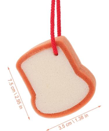 DOITOOL Baby Bath Sponge - Soft Body Rubbing Towel for Kids, Bread Shape Washcloth, 21X7.5CM (Light Yellow) - Buy Online on GoSupps.com