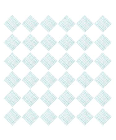 TEHAUX 100pcs Makeup Hand Palette Waterproof Makeup Tape Makeup Pallette Clear Mixing Makeup Palette Clear Hand Pink Cleaner Cosmetic Accessories Pu Film Pipeline Miss Essentials White