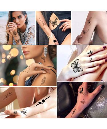 Yazhiji Large Sexy Flowers Collection Waterproof Temporary Tattoos - 49 Sheets for Women and Girls - Buy Online on GoSupps.com