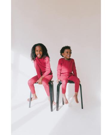 DreamBuy Ribbed Pyjama/Tracksuit/Loungewear | Unisex Boys & Girls 7-8 Years Claret Red - Buy Online on GoSupps.com