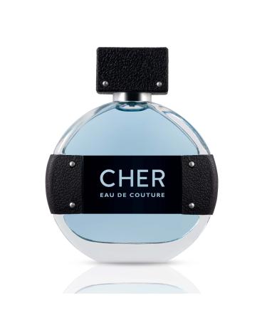 Cher Eau De Couture - Perfume Spray for Men and Women - Fruity and Citrusy Scent with Notes of Bergamot Jasmine and Vanilla Orchid - Spicy Bold and Lasting Fragrance - 1.7 FL Oz 1.7 Fl Oz (Pack of 1)