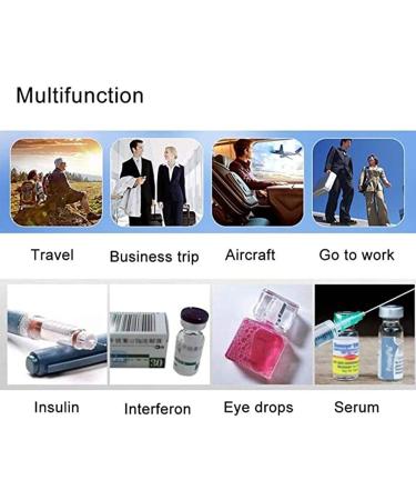 Rechargeable Insulin Cooler Box Portable Small Medical Medicine Box Mini Car Refrigerator USB Charger Medicine Cooler Reefer Container 3batteries - Buy Online on GoSupps.com