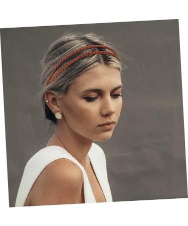 FRCOLOR Elastic Braided Headband Headbands Hair Ties Decor Hair Jewelry Braid Ponytail Hairband Double Layer Hair Band Braiding Hairband Retro Headband Hair Ornament Wig Suede Manual - Buy Online on GoSupps.com