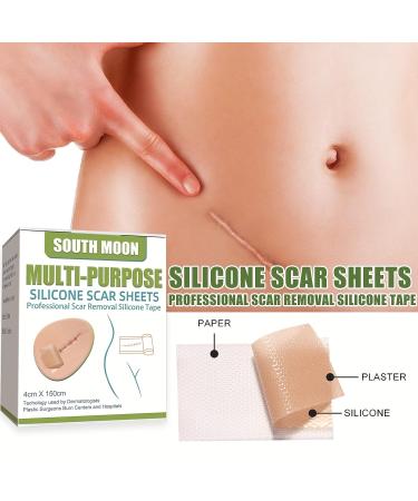 Professional Silicone Scar Sheets Roll - 1.6 X 60 Inch - Soft Gel for Scars - Surgical, C-Section, Keloid, Acne - Effective Scar Removal Treatment - Buy Online on GoSupps.com