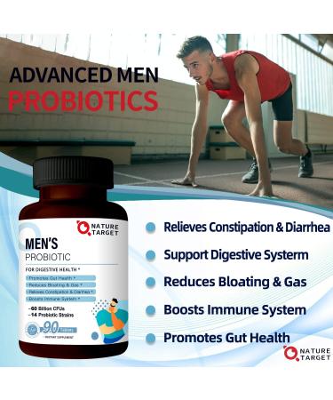 Men's Probiotic Supplement - 60B CFUs, 14 Strains, Dr. Formulated for Digestive & Immune Health (90 Tablets) - Buy Online on GoSupps.com