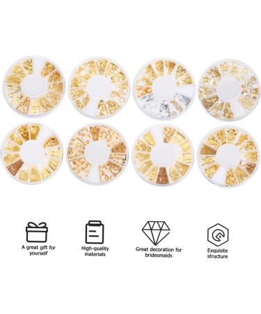 POPETPOP 16 Boxes Alloy Nail Decoration Nail Stickers Nail Art Decor Nail Charms Sparkly Nail Sequins DIY Accessories for Nail Rivet Nail Metal Trim Rivets Plastic Manicure - Buy Online on GoSupps.com