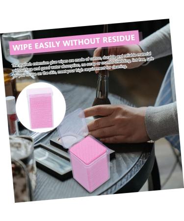 Mikinona 4boxes Eyelash Glue Cleaning Lash Extension Glue Wipes Eyelash Glue Remover Glue Remover Pad Professional Glue Wipes Cleaning Wipe Pad Non-woven Fabric Wipes Glue Cleansing Pad - Buy Online on GoSupps.com