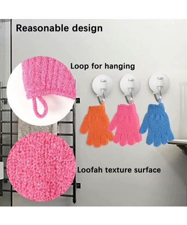 8 Pairs Exfoliating Bath Gloves for Shower, Spa, Massage - Scrub Mitts for Body, Face, Hand, and Foot - Exfoliation Accessories for Men and Women - Buy Online on GoSupps.com