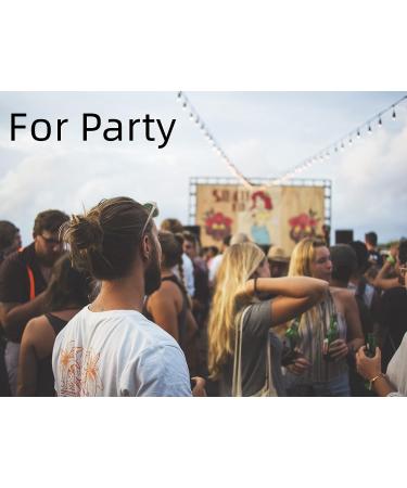 Hasoar Handmade Knotted Man Bun Hair Ties 20pcs - Elastic Bands for Men | No Damage Flat Hairties - Perfect Gift for Long Curly Hair | Black - Buy Online on GoSupps.com