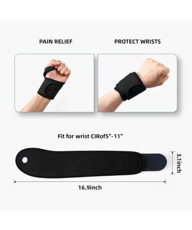 NW Carpal Tunnel Wrist Brace - Adjustable Support for Tendonitis Pain Relief | Sports & Daily Use (Black Size 2 - Buy Online on GoSupps.com