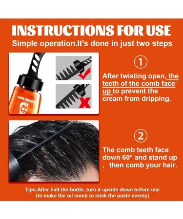 Buy Hair Styling Gel with Comb - Long Lasting Sculpting Wax for Men | 2-in-1 Fast Build Salon Formula - Buy Online on GoSupps.com