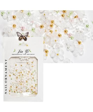 1Bag 3D Flower For Women Nails Art Decorations Easy Installation And Removal Add Charm To Your White - Buy Online on GoSupps.com