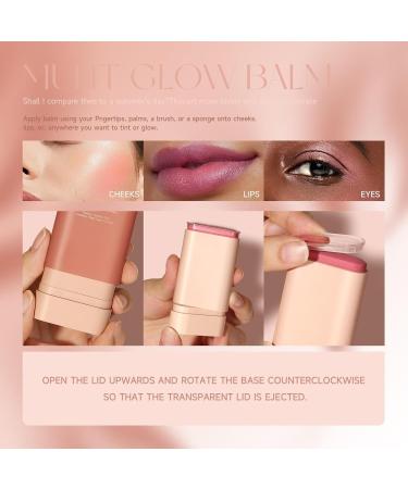 PICKX On the Go Makeup natural makeup powder blusher stick lasting natural nude makeup cream makeup makeup powder blusher stick coloring moisturizing stick (orange) - Buy Online on GoSupps.com