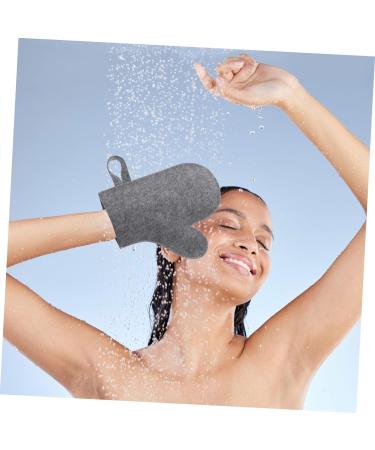 VILLCASE 2pcs White Felt Sauna Gloves - Body Scrub Mitt for Dead Skin Removal - Bath Scrubber Accessories - Buy Online on GoSupps.com