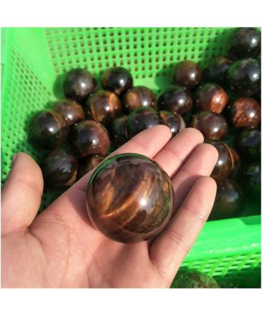 Natural Crystal Rough Ornament 1pc Natural Red Tiger Eye Spheres Crystal Balls 35MM-40MM for Fengshui Decoration Gift Decoration - Buy Online on GoSupps.com