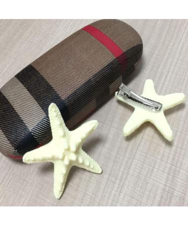 OBTANIM Starfish Hair Clip Set - Resin Beach Sea Star Hair Pins for Women and Girls - Mermaid Hair Accessories - 2 Count - Buy Online on GoSupps.com