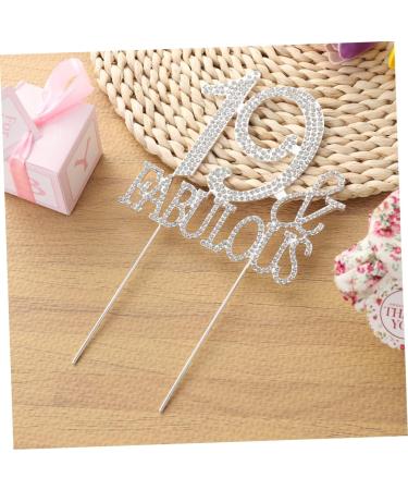 ibasenice 3pcs 19 Crystal Headpiece Pearl Headpiece Crystals Decor Birthday Cake Pick Food Decor Topper Appetizer Picks Rhinestone Cake Picks Food Decoration Supplies Cake Topper Cocktail - Buy Online on GoSupps.com