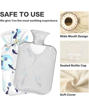 NAANLE Cartoon Warm Bottle - 1L Heat Therapy for Bed Hand & Foot Pain Relief | Transparent Warm Flap - Buy Online on GoSupps.com