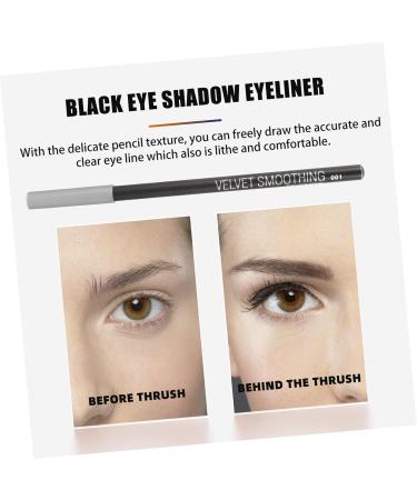FOMIYES Black Eyeliner 1 Eyeliner Black Eyebrow Pencil Female Eyeliners Makeup Eye Beauty Pens Practical Eyeliners Girl Eyeliner Pencil Beauty Supply Accessories Plastic Girl Eyes 12pcs - Buy Online on GoSupps.com