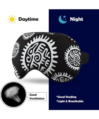 Aztec & Mayan Eagle Soft Sleep Mask - Adjustable Eye Cover for Men & Women | Effective Shading Blindfold - Buy Online on GoSupps.com