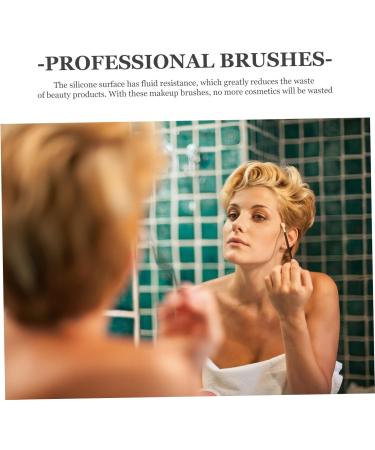 IWOWHERO Powder Applicator 5 Pcs Eyeshadow brush shimmer eyeshadow eye shadow brush nose makeup Disposable lip makeup - Buy Online on GoSupps.com