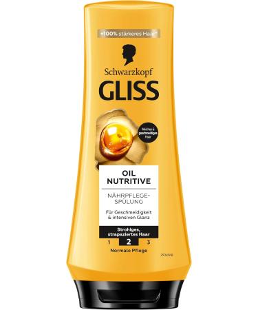 Gliss Conditioner Oil Nutritive (200 ml) conditioner intensely nourishes damaged and damaged hair the conditioner ensures perfect detangling - Buy Online on GoSupps.com