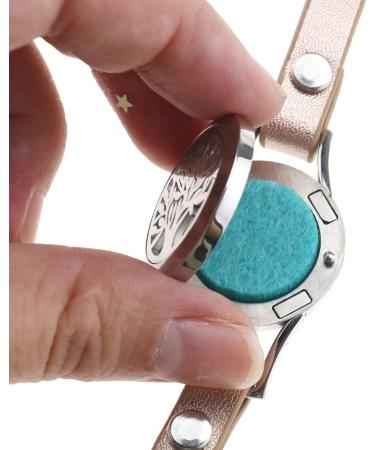 Ototec Aromatherapy Medallion Bracelets - 8 Color Options Refill Pads 316 Stainless Steel Adjustable Design - Buy Online on GoSupps.com