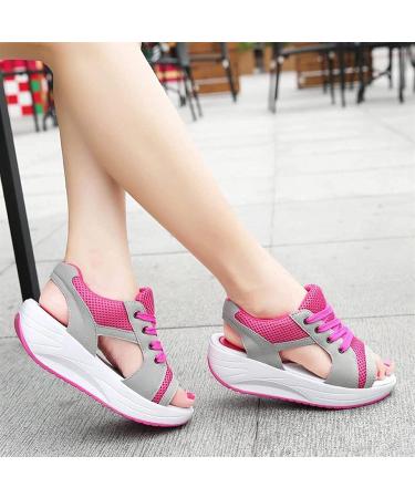 AYGJKIE Ladies Bunion Corrector Sandals - Summer Beach Travel Shoes for Hallux Valgus Treatment - Pink, Size 7US - Buy Online on GoSupps.com